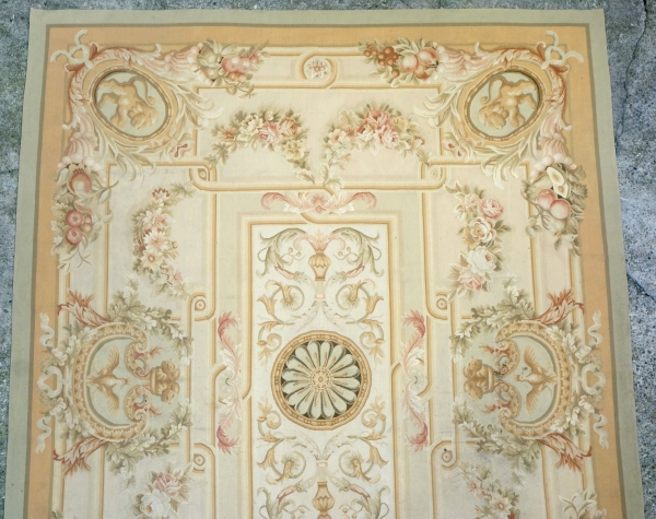 Large Empire style Aubusson carpet - 240cm x 305cm