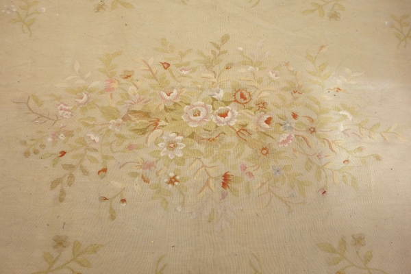 Large Aubusson Louis XVI style carpet, Napoleon III period - 512cm x 396cm