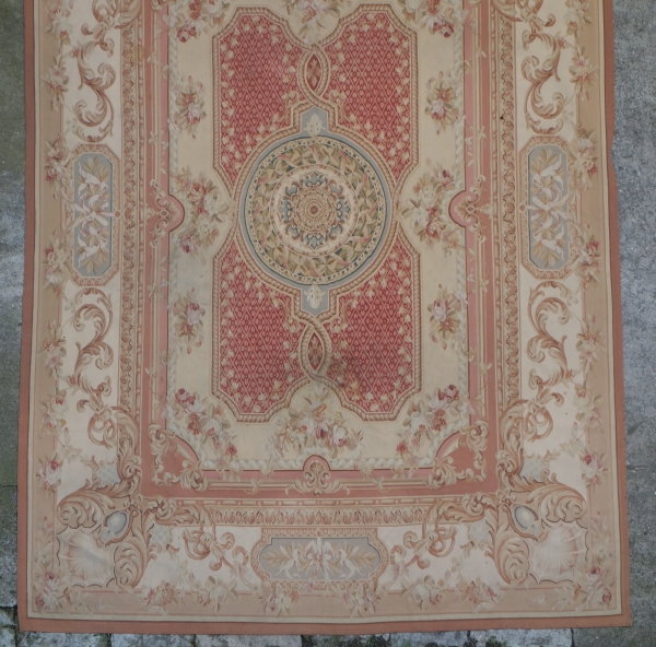 Large neoclassical style Aubusson carpet - 371cm x 264cm