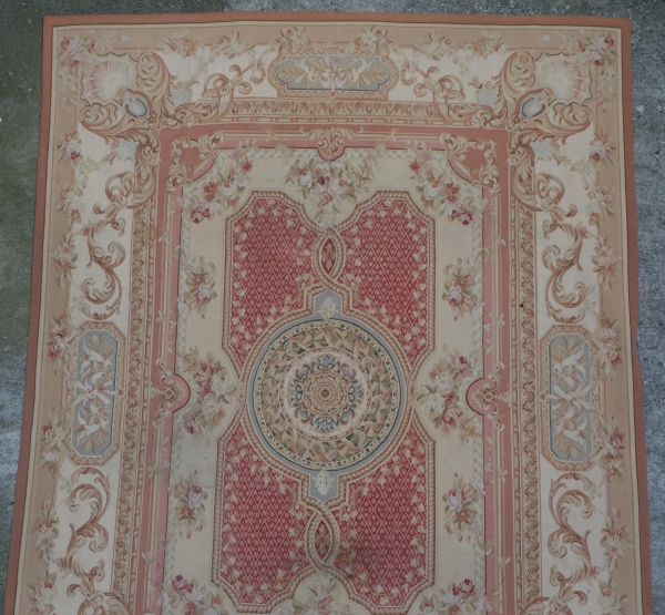 Large neoclassical style Aubusson carpet - 371cm x 264cm