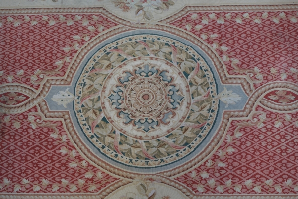Large neoclassical style Aubusson carpet - 371cm x 264cm
