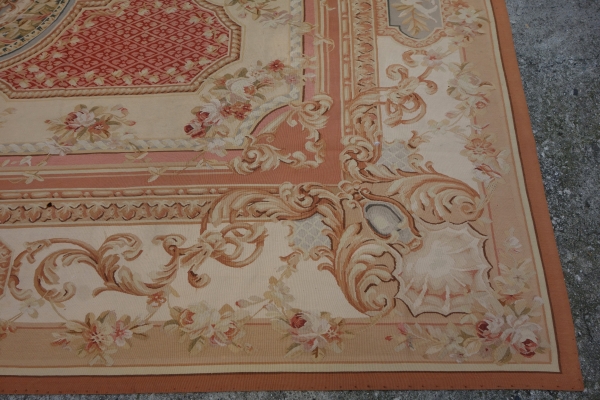 Large neoclassical style Aubusson carpet - 371cm x 264cm