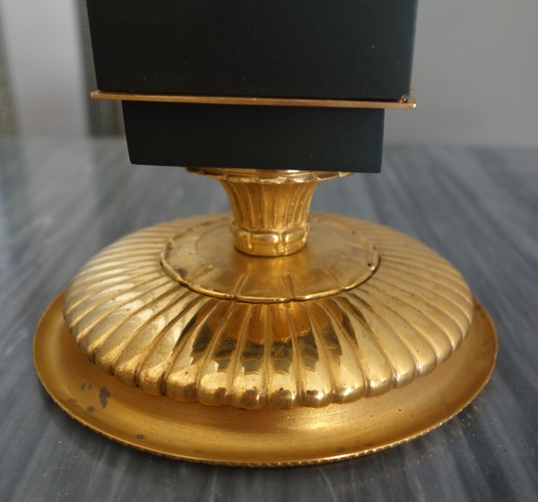 Pair of patinated bronze and ormolu cassolettes - Restauration period