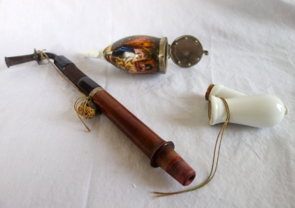 Pipe à couvercle en porcelaine Allemande - Bavière, XIXe siècle
