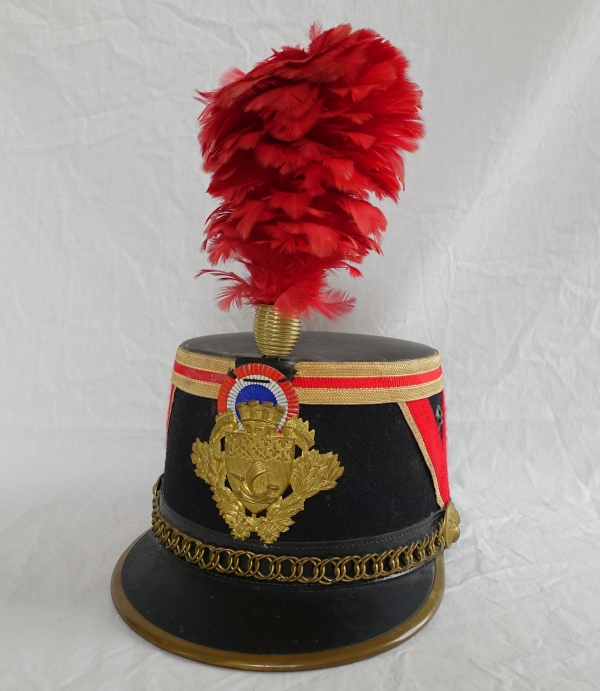 Shako - flat-topped French cap for a Republican Guard