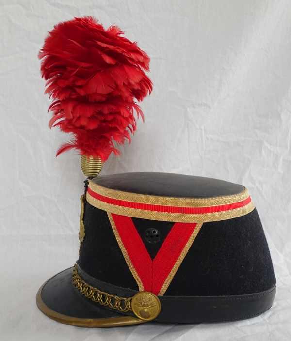 Shako - flat-topped French cap for a Republican Guard