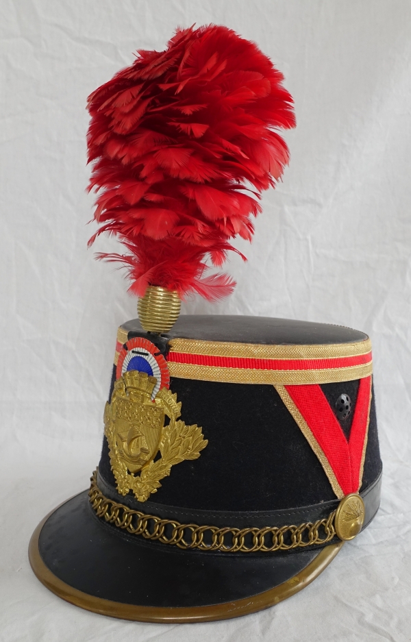 Shako - flat-topped French cap for a Republican Guard