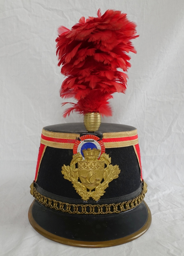 Shako - flat-topped French cap for a Republican Guard