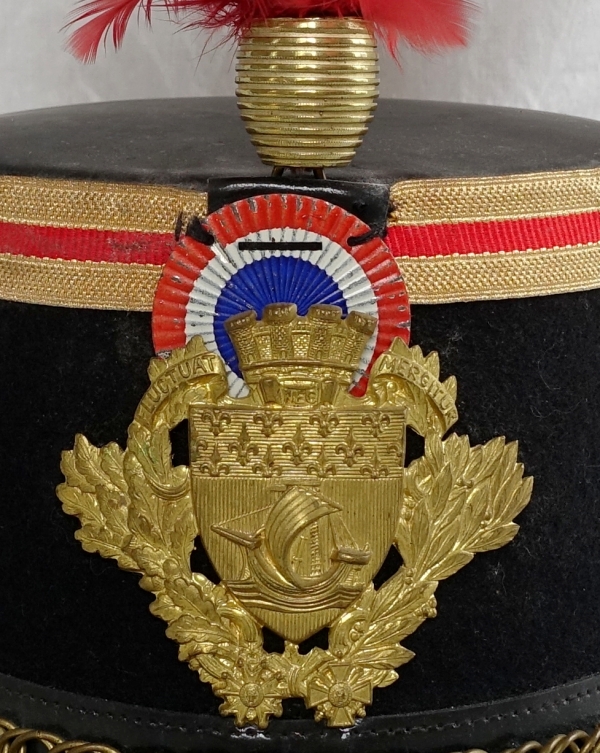 Shako - flat-topped French cap for a Republican Guard