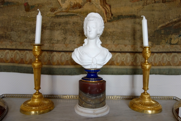Louis XVI style marble pedestal