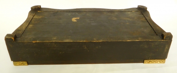 Socle de pendule ou de présentation en écaille de tortue marqueterie Boulle, époque Napoléon III