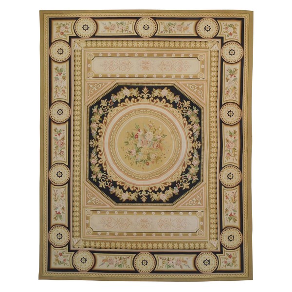 Tapis d'Aubusson de style Empire, époque fin XIXe - 371cm x 274cm