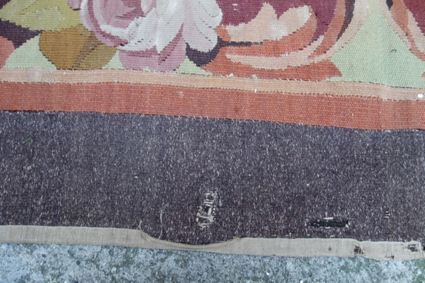 Louis XV style Aubusson carpet, 19th century - Napoleon III production - 301cm x 210cm