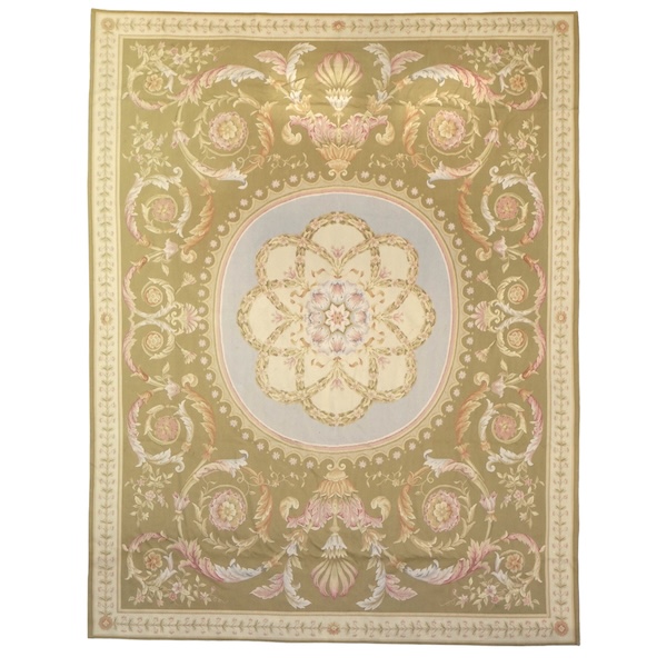 Aubusson Empire style carpet, Napoleon III period - 372cm x 265cm