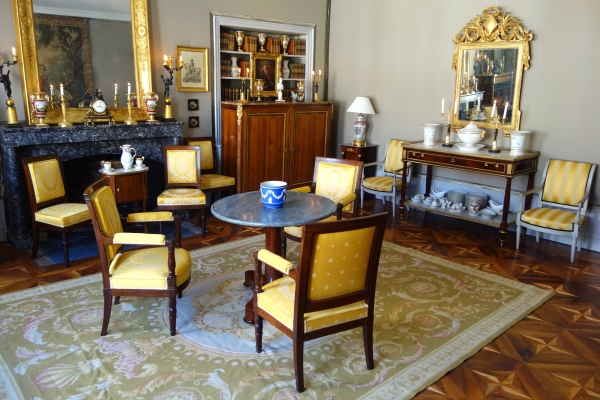Aubusson Empire style carpet, Napoleon III period - 372cm x 265cm