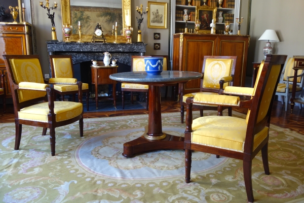 Aubusson Empire style carpet, Napoleon III period - 372cm x 265cm