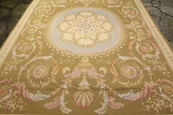 Aubusson Empire style carpet, Napoleon III period - 372cm x 265cm