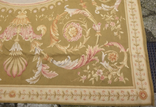 Aubusson Empire style carpet, Napoleon III period - 372cm x 265cm