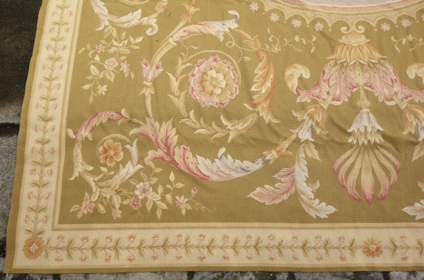 Aubusson Empire style carpet, Napoleon III period - 372cm x 265cm