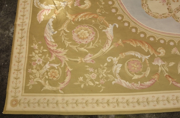 Aubusson Empire style carpet, Napoleon III period - 372cm x 265cm