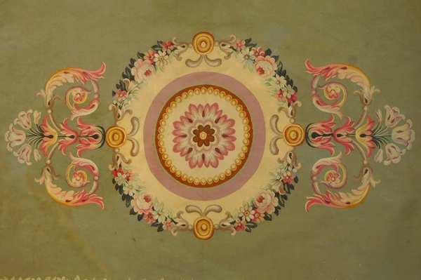 Aubusson carpet, Empire style, Napoleon III production (19th century) - 220cm x 143cm