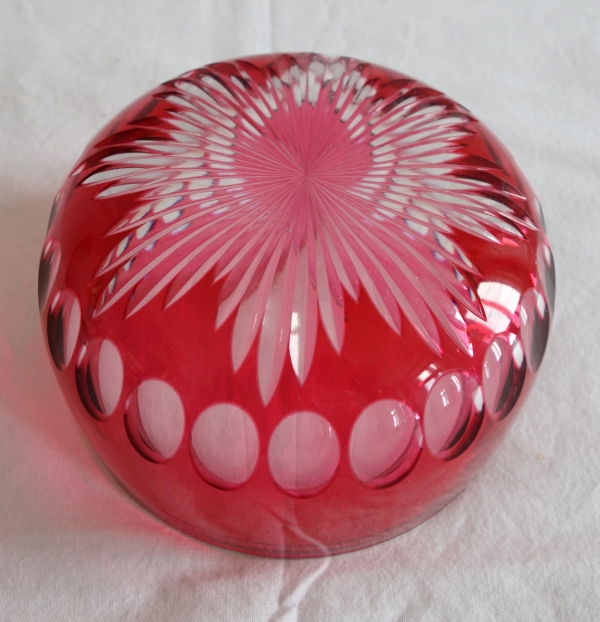 6 Baccarat crystal bowls, red overlay crystal, circa 1900