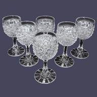 6 verres à vin en cristal de Baccarat, époque fin XIXe, qualité musée (11 disponibles)