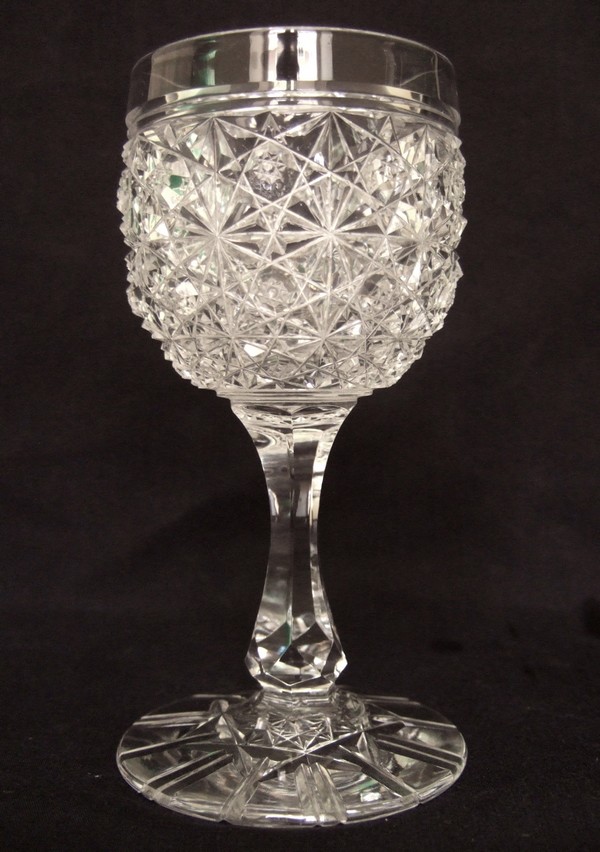 6 Baccarat crystal glasses, late 19th century