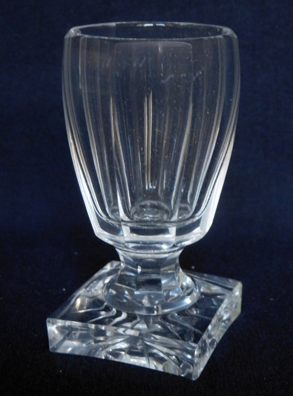 6 verres à liqueur en cristal de Baccarat ou du Creusot XIXe, époque Charles X