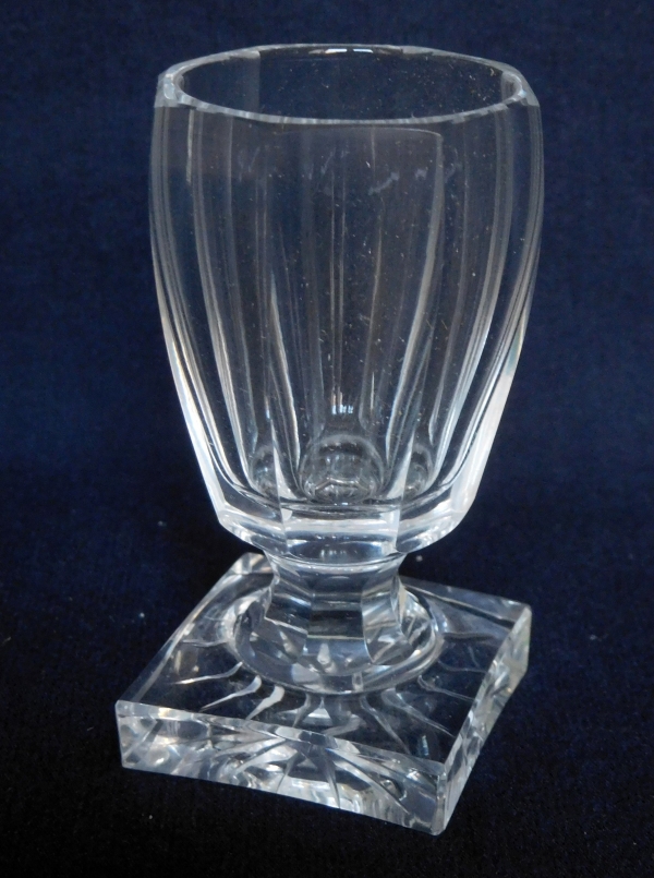 6 verres à liqueur en cristal de Baccarat ou du Creusot XIXe, époque Charles X