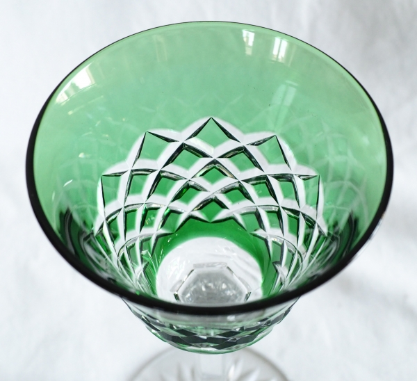 6 verres à vin du Rhin en cristal de Baccarat modèle Burgos - 19,5cm