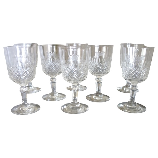 Baccarat crystal port set, crown of baron - 8 pieces