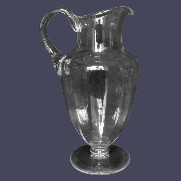 Baccarat crystal water pitcher, Montaigne pattern