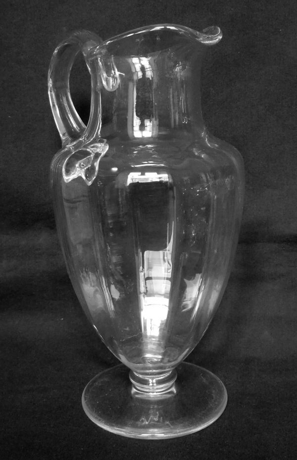 Baccarat crystal water pitcher, Montaigne pattern