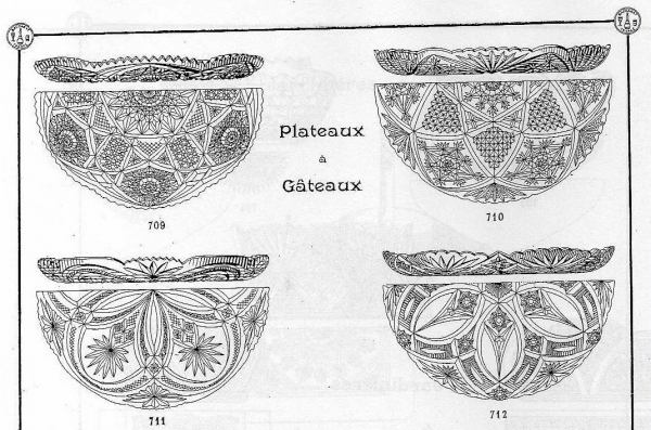 Grand bol à punch en cristal de Baccarat taillé, début XXe siècle