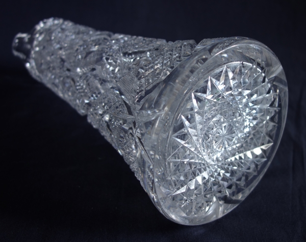 Baccarat crystal tall pitcher - canette - rare collector circa 1900