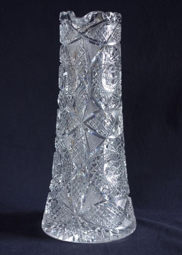 Baccarat crystal tall pitcher - canette - rare collector circa 1900