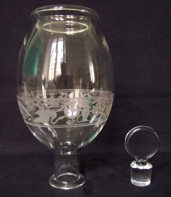 Baccarat crystal wine decanter, Empire style