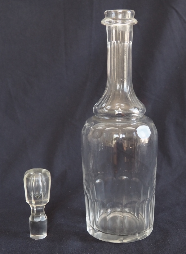 Baccarat crystal wine bottle, late 19th century