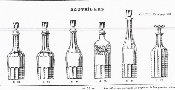 Bouteille ou carafe à vin en cristal de Baccarat