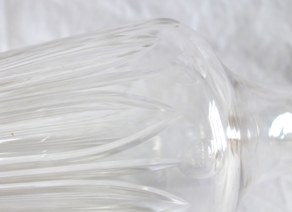 Baccarat crystal and vermeil liquor bottle - sterling silver - late 19th century