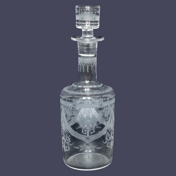 Louis XVI style crystal liquor decanter, 19th century circa 1870