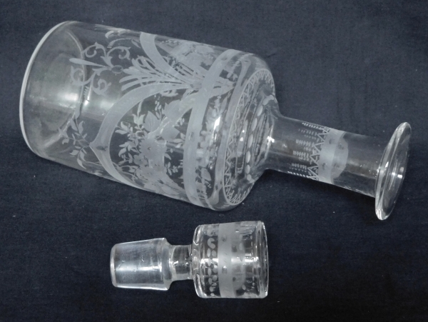 Louis XVI style crystal liquor decanter, 19th century circa 1870