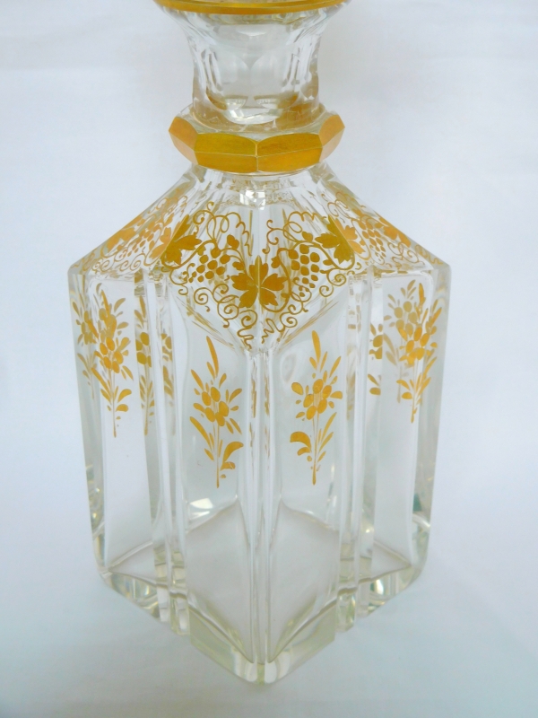 Baccarat crystal whisky / liquor decanter - Napoleon III period circa 1850