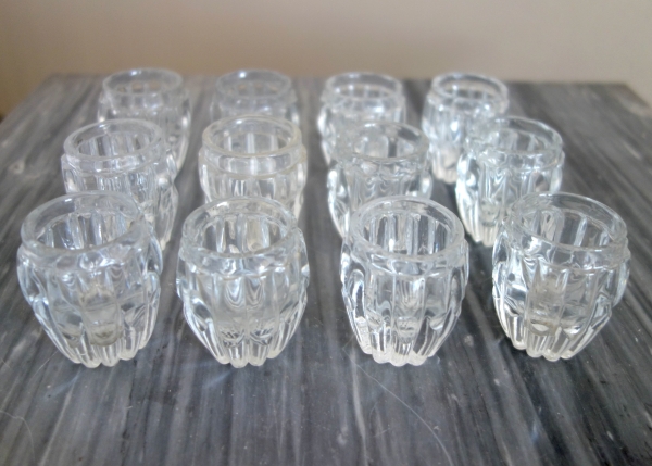 Empire liquor set, mahogany and Le Creusot crystal, early 19th century