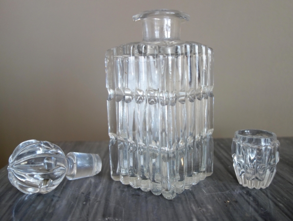 Empire liquor set, mahogany and Le Creusot crystal, early 19th century