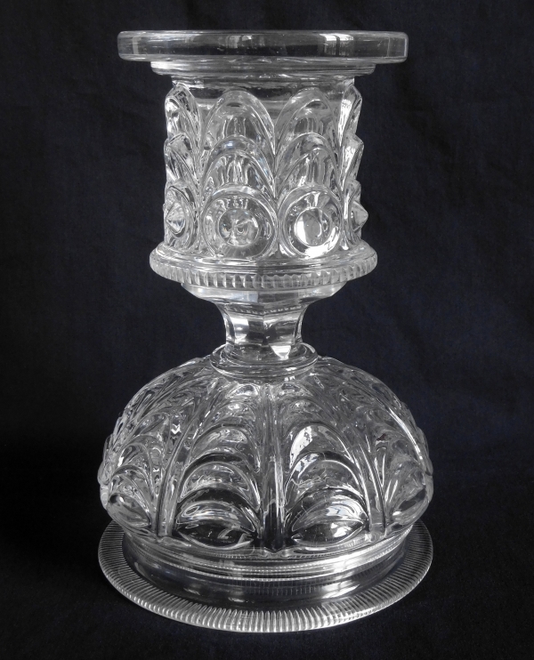 Confiturier en cristal du Creusot d'époque Restauration - vers 1830
