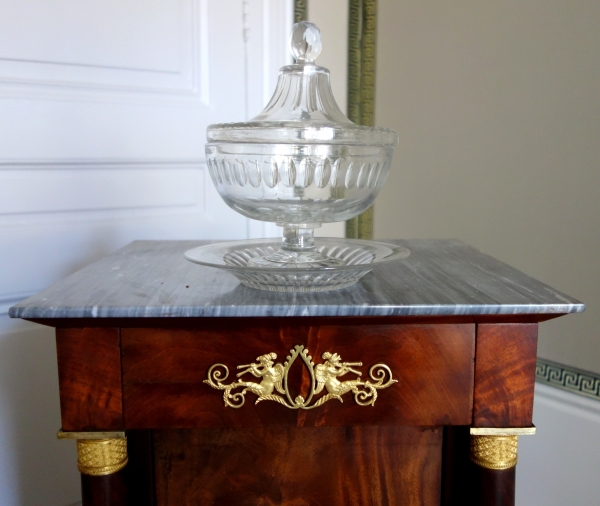 Le Creusot crystal candy box - 19th century circa 1830 - 1840