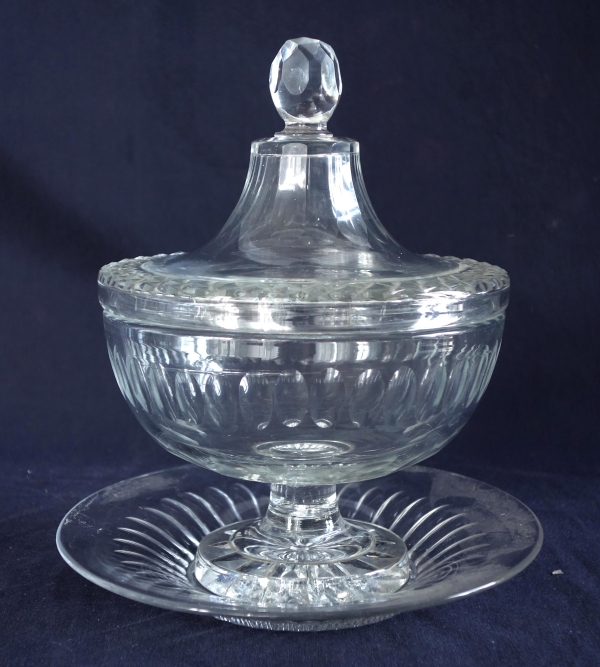 Le Creusot crystal candy box - 19th century circa 1830 - 1840