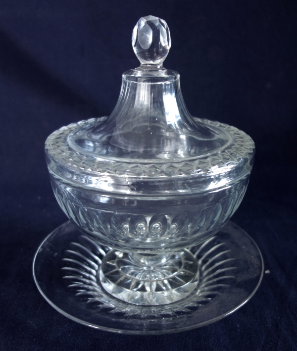 Le Creusot crystal candy box - 19th century circa 1830 - 1840